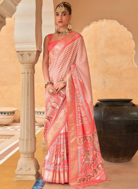 Peach Colour NALANDA 2 REWAA New Latest Designer Exclusive Smooth Silk Saree Collection 565